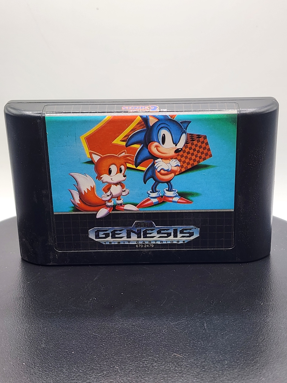 Sonic the Hedgehog 2 (Sega Genesis, 1992) Authentic Cartridge - Tested & Working